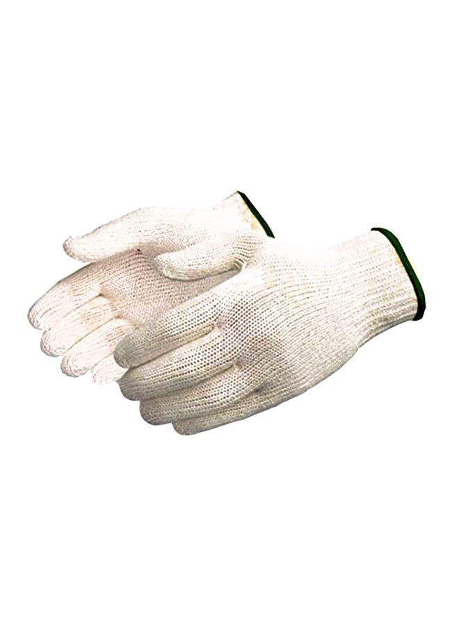 ماركة غير محددة طقم قفازات محبوكة من القطن مكون من 10 أزواج أبيض One Size 