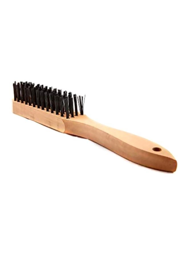 فرشاة بأسلاك من الصلب بني/أسود