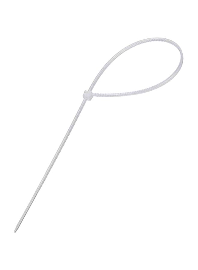 100-Piece Cable Tie Set White 