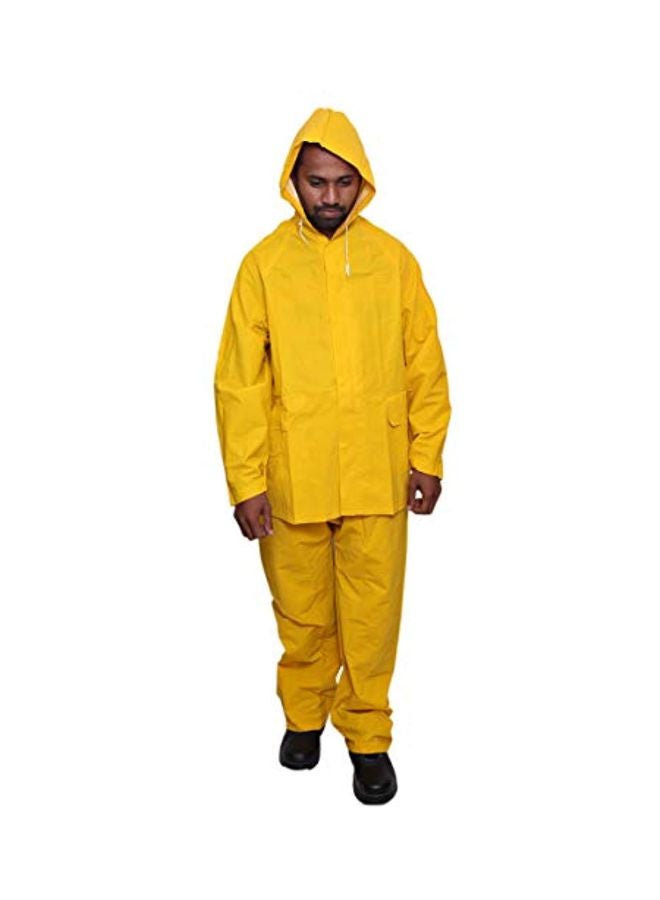 CAPTAIN Heavy Duty Rain Suit Yellow S  - Image 1