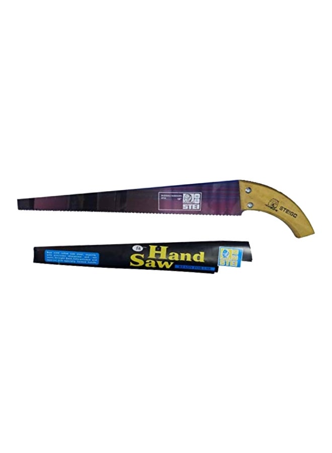 منشار يدوي من الفولاذ أرجواني/ بيج 16بوصة