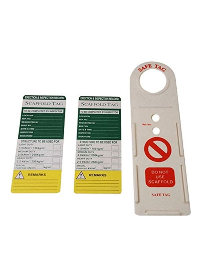 Scaffolding And Construction Tag White/Green/Red White/Green/Red - Image 2