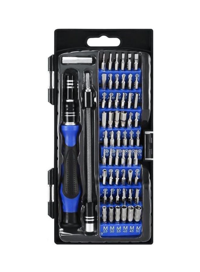 58-In-1 Precision Screwdriver Set Black/Blue