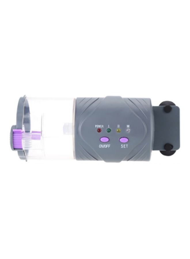 جهاز تغذية السمك الأوتوماتيكي رمادي