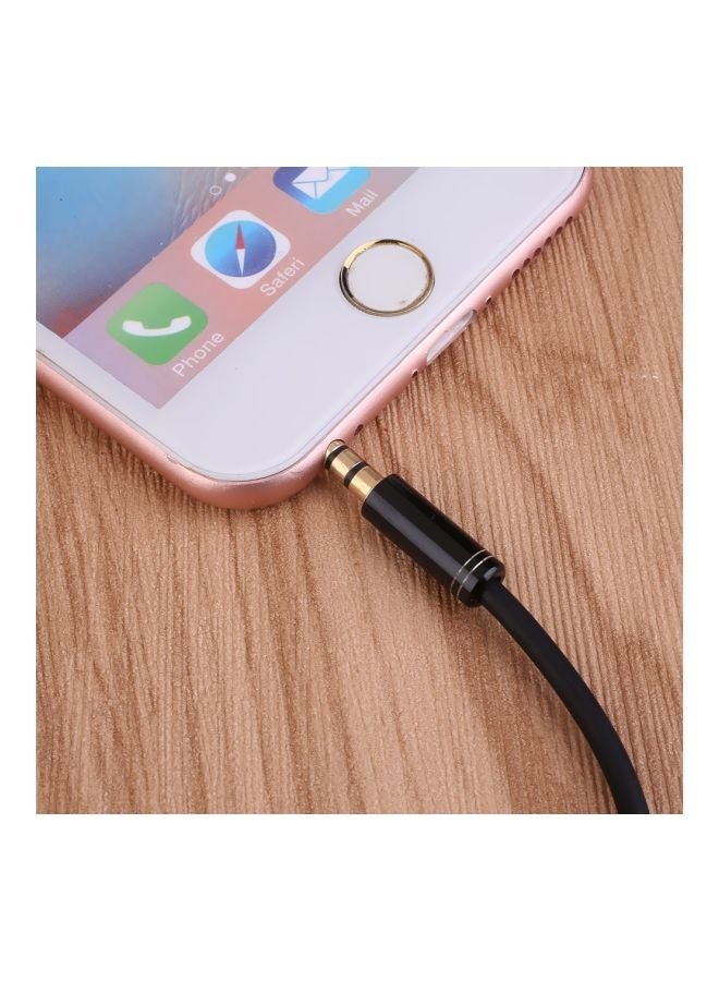 Y Splitter Cable 1 Male To 2 Female Microphone Adapter Gold/Black  - Image 3