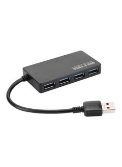 ماركة غير محددة محول وموزع عالي السرعة بمنفذ USB مزود بعدد 4 منافذ USB 3.0 أسود  - Image 1