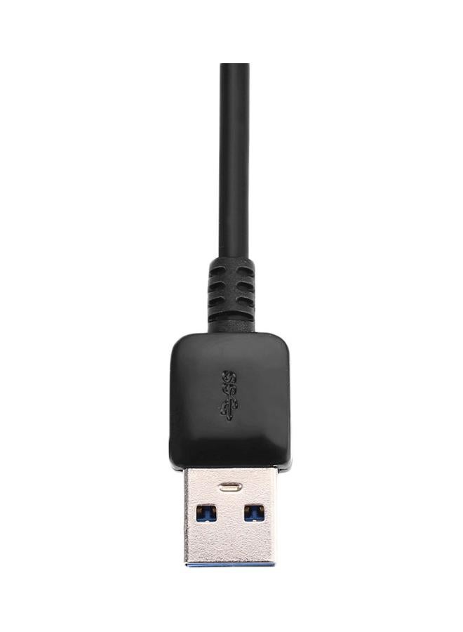 ماركة غير محددة - محول وموزع عالي السرعة بمنفذ USB مزود بعدد 4 منافذ USB 3.0 أسود - Image 1
