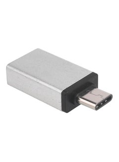 محول OTG من منفذ USB إلى منفذ Type C فضي