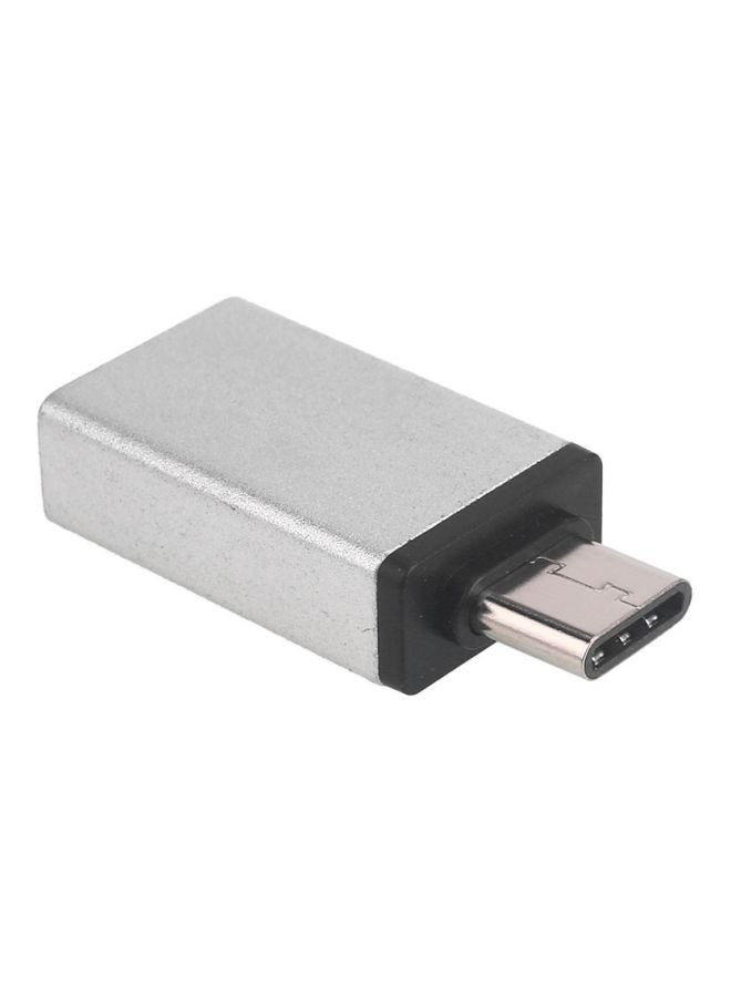 ماركة غير محددة محول OTG من منفذ USB إلى منفذ Type C فضي 