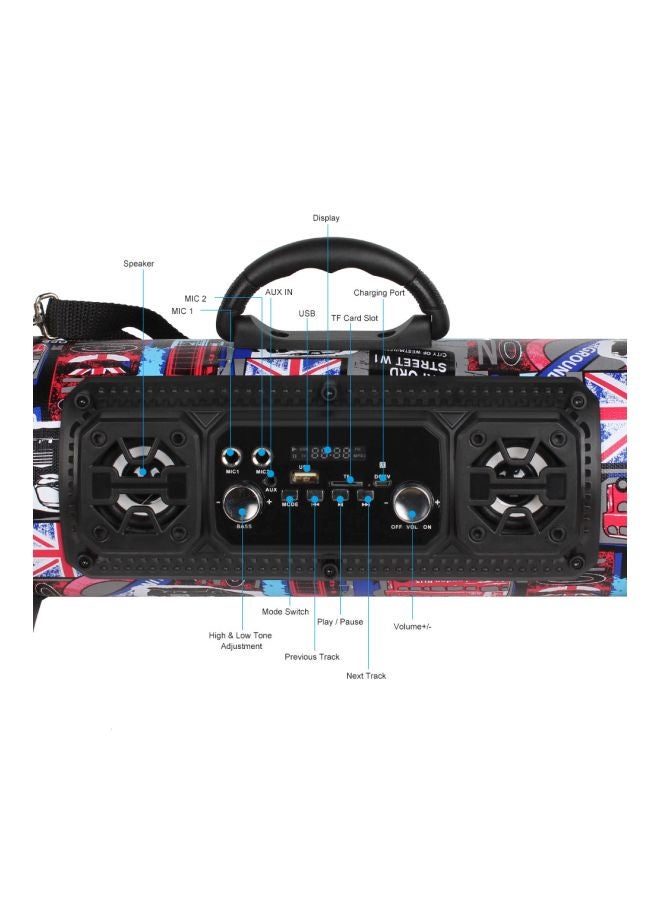 Portable Bluetooth Speaker Black - Image 2