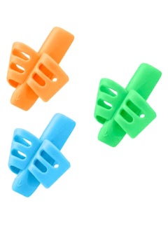 Generic 3-Piece Pen Writing Pencil Grip Set Multicolour 