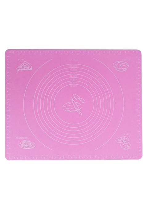 Non-Stick Scale Rolling Mat Pink 35x45cm