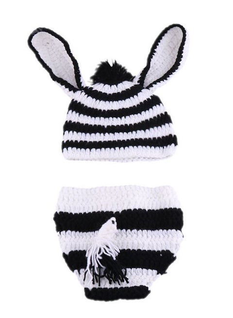 Zebra Hat Tail Newborn Outfits Photography Props Outfits