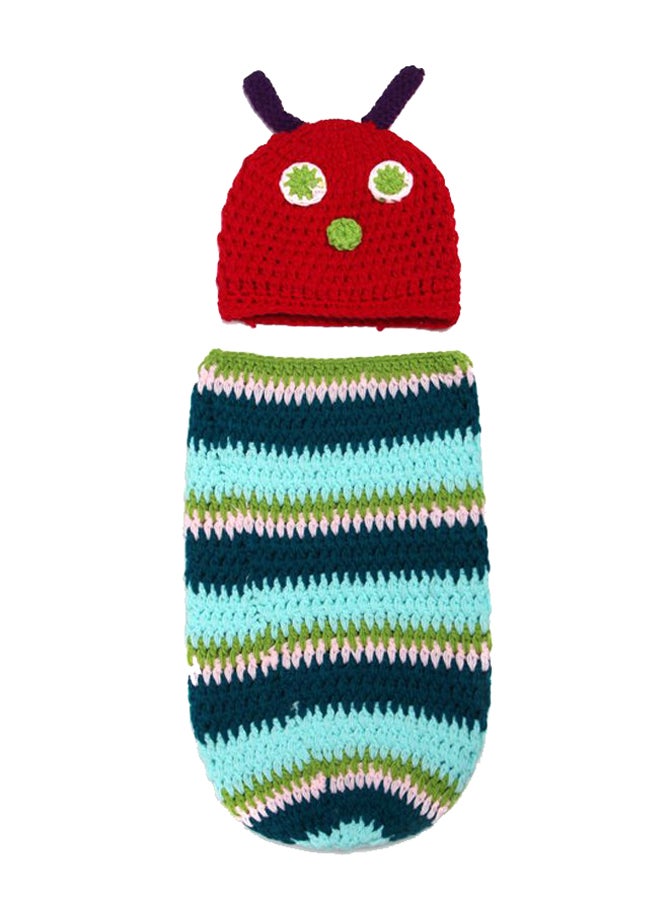 Newborn Baby Crochet Hungry Caterpillar Photography Props Outfits  - Image 1