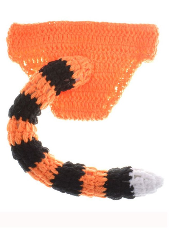 Newborn Baby Crochet Tiger Photography Props Outfits - Image 3