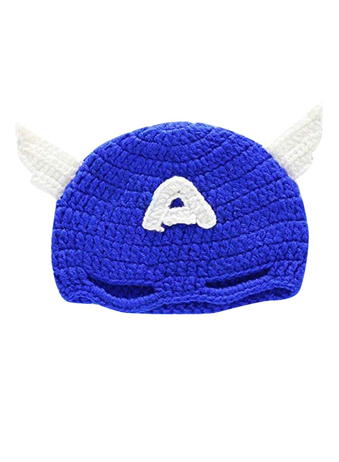 Newborn Baby Crochet Captain America Photography Props Outfits - Image 2