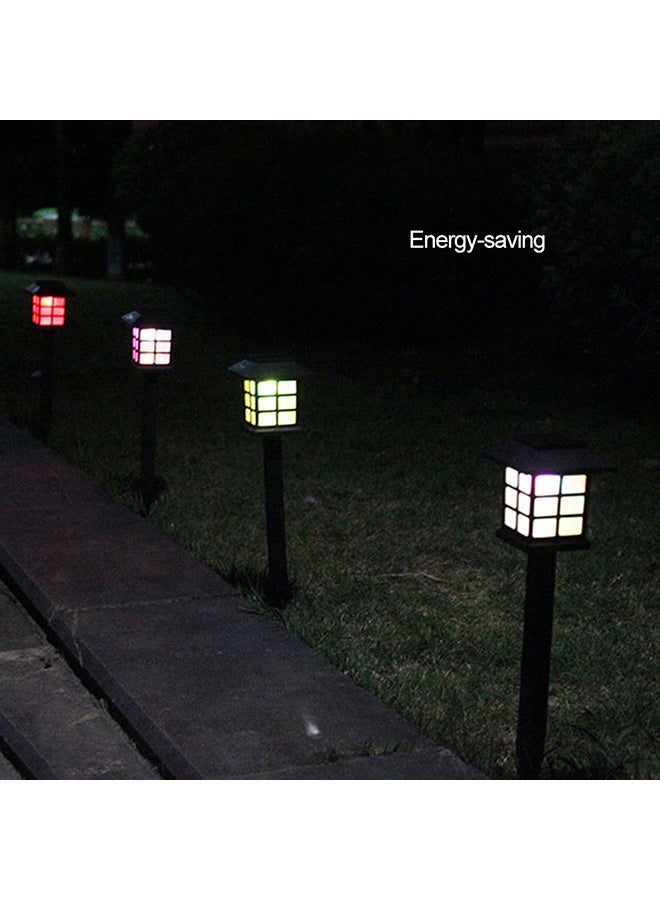 مصباح حديقة يعمل بالطاقة الشمسية من قطعتين أسود - Image 4