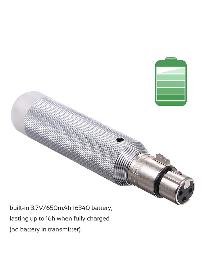 Generic - DMX512 2.4G ISM Built-in Rechargeable Wireless Receiver L154EU-1 Silver - Image 1
