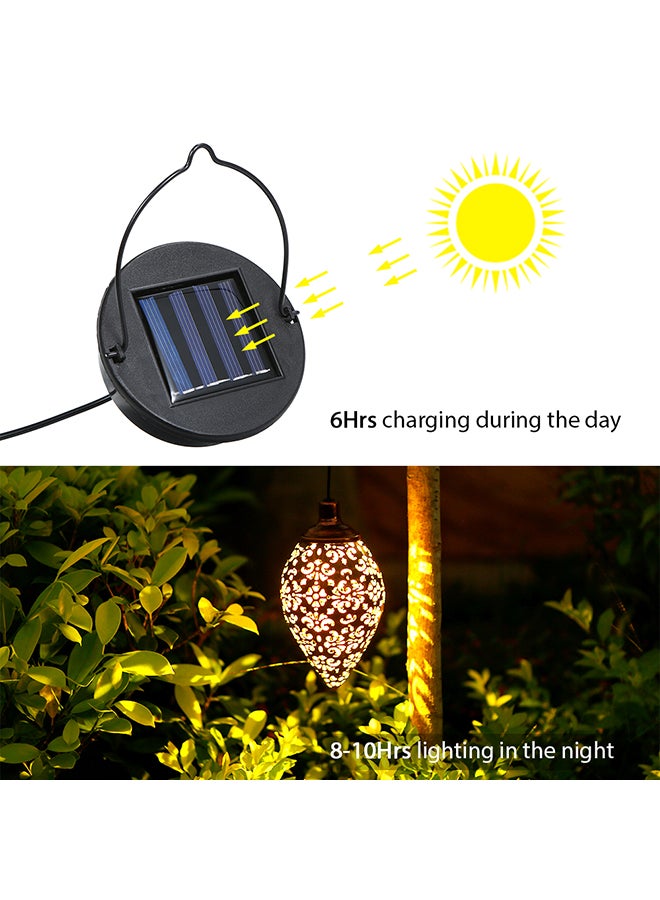 مصباح LED قابل للشحن يعمل بالطاقة الشمسية أبيض دافئ - Image 2
