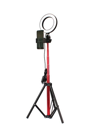 LED Selfie Camera Lamp With Telescopic Tripod Multicolour - v1564731103/N28825286A_1