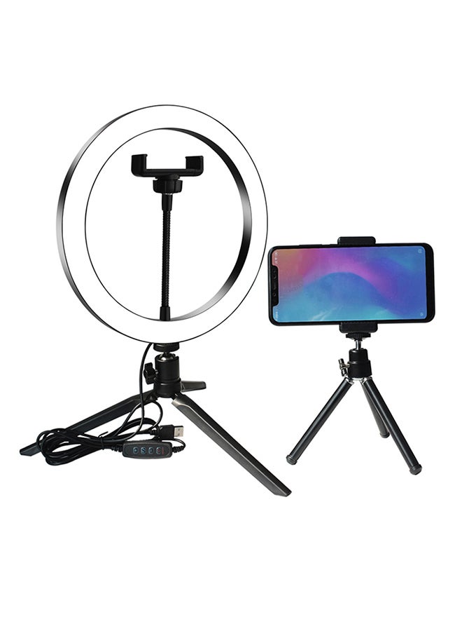 Generic - LED Selfie Camera Lamp With Mini Tripod Multicolour - Image 1
