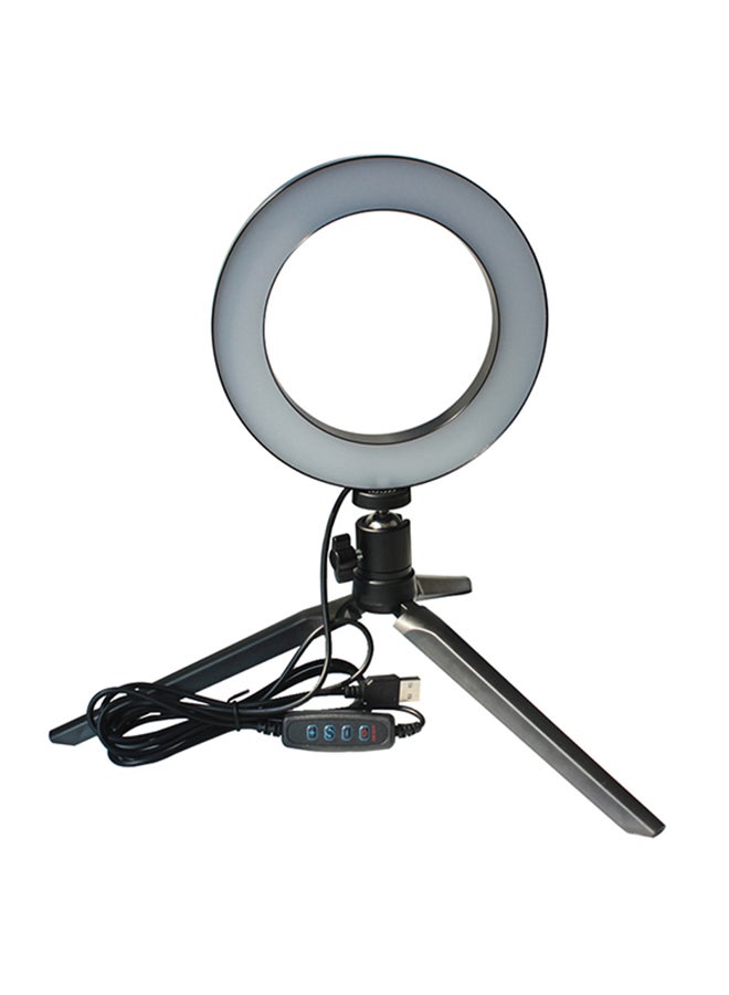 Generic - LED Selfie Camera Lamp With Mini Tripod Black - Image 1