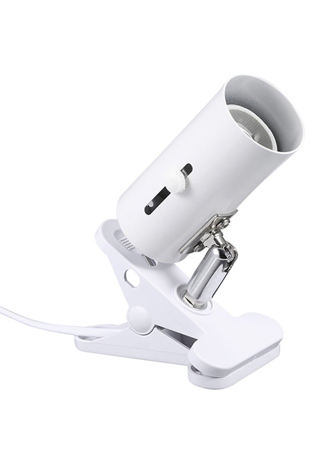 حامل لمصباح الأشعة فوق البنفسجية متوسطة المدى مع مشبك ومقبس من السيراميك أبيض 0.3كيلوجرام