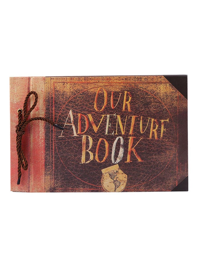 Vintage Style DIY Tied Rope Album Brown 29.5x19.2x2centimeter - Image 1
