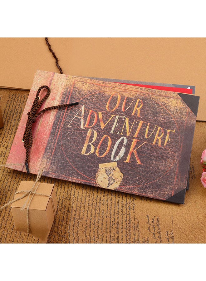 Vintage Style DIY Tied Rope Album Brown 29.5x19.2x2centimeter - Image 3