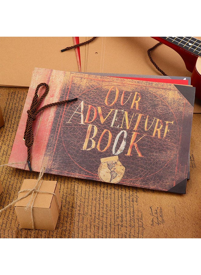 Vintage Style DIY Tied Rope Album Brown 29.5x19.2x2centimeter - Image 4