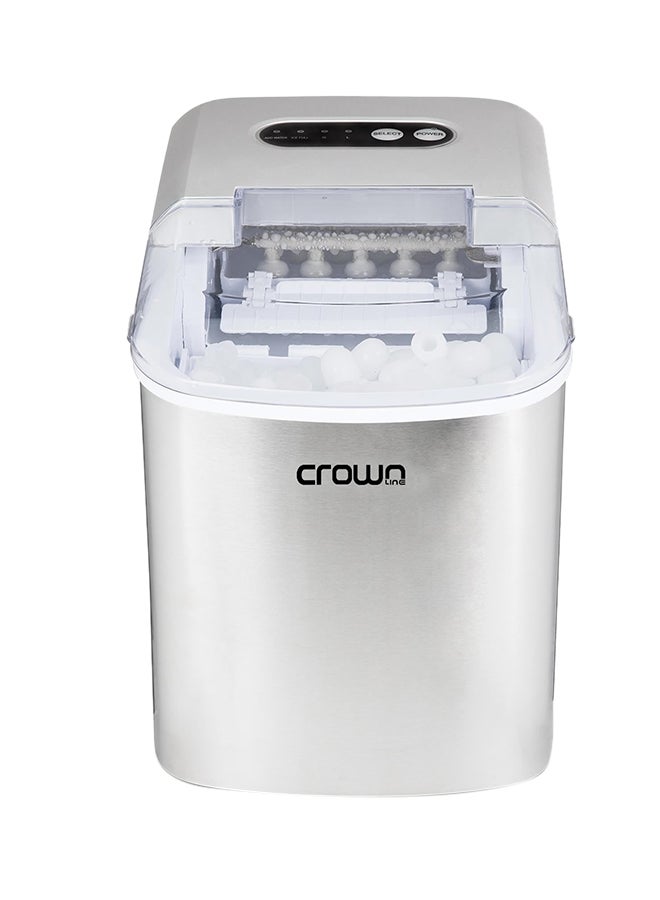 Crownline - Portable Instant Ice Maker 2.1 L 120.0 W IM-162 Grey - Image 1