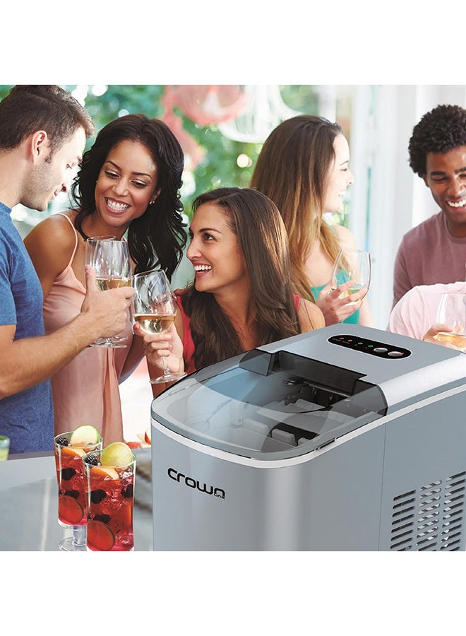 Crownline - Portable Instant Ice Maker 2.1 L 120.0 W IM-162 Grey - Image 1