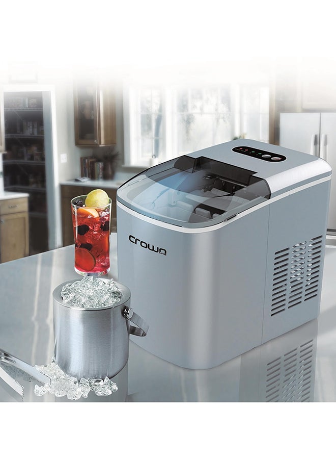 Crownline - Portable Instant Ice Maker 2.1 L 120.0 W IM-162 Grey - Image 1