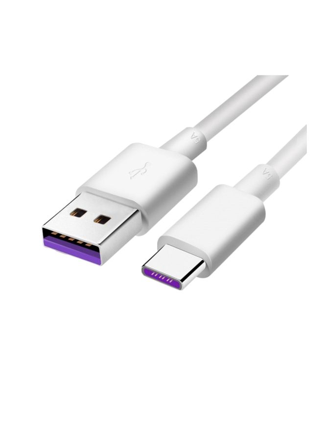 LW USB Type-C Data Sync Charging Cable White - Image 2