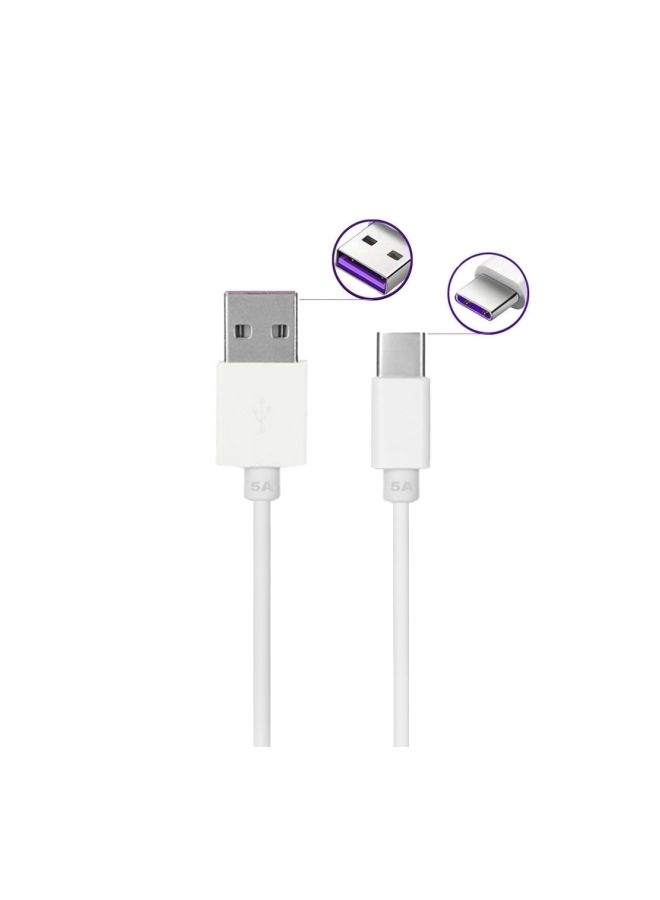 LW USB Type-C Data Sync Charging Cable White - Image 3