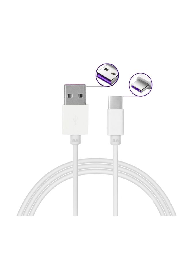 LW USB Type-C Data Sync Charging Cable White - Image 4