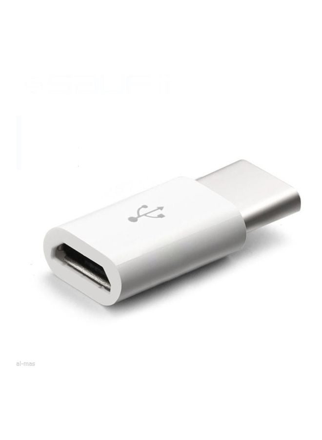 LW - Micro USB To Type-C Adapter White - Image 1