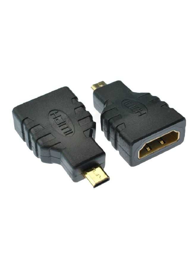 كابل محوّل من أنثى HDMI إلى ذكر Micro HDMI أسود - v1564738926/N28851303A_1