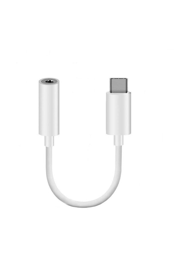 LW Type C To 3.5mm Audio Headphone Jack White  - Image 2