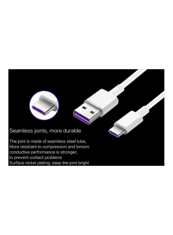 LW USB Data Cable For Huawei Mate 9/9 Pro/P10/P20/P20 Pro White - Image 5
