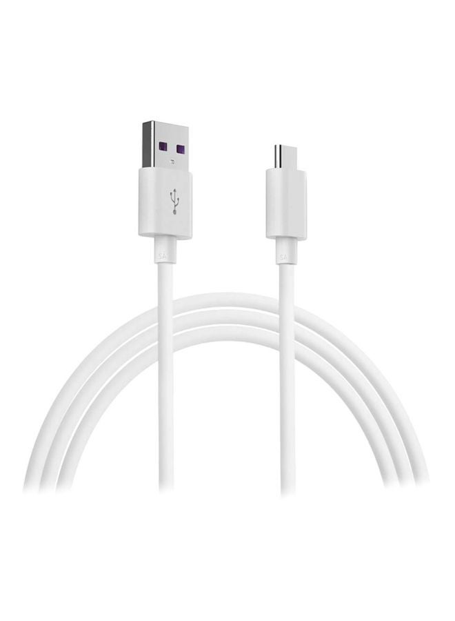 JOFLO Type-C USB Data Sync Charging Cable For Huawei P20/Mate 9 Pro/Mate 10/P20 Lite White - Image 1