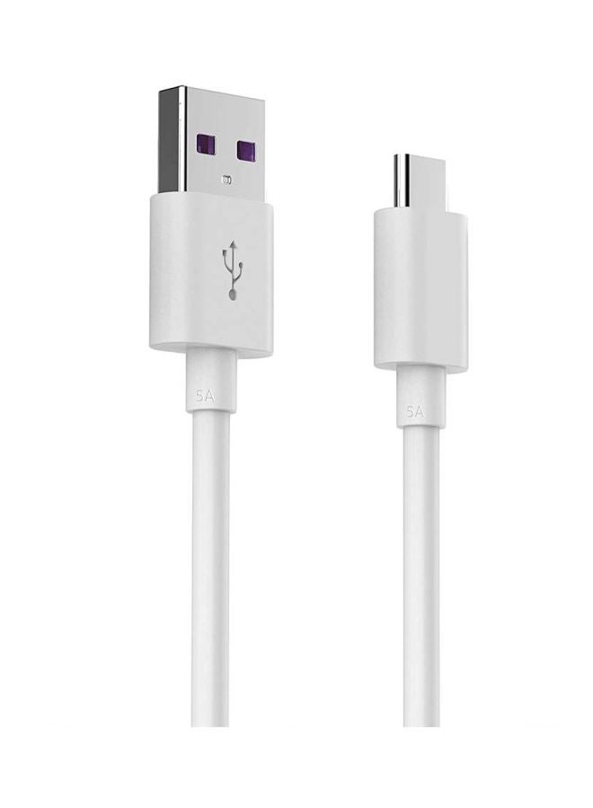 JOFLO Type-C USB Data Sync Charging Cable For Huawei P20/Mate 9 Pro/Mate 10/P20 Lite White - Image 2