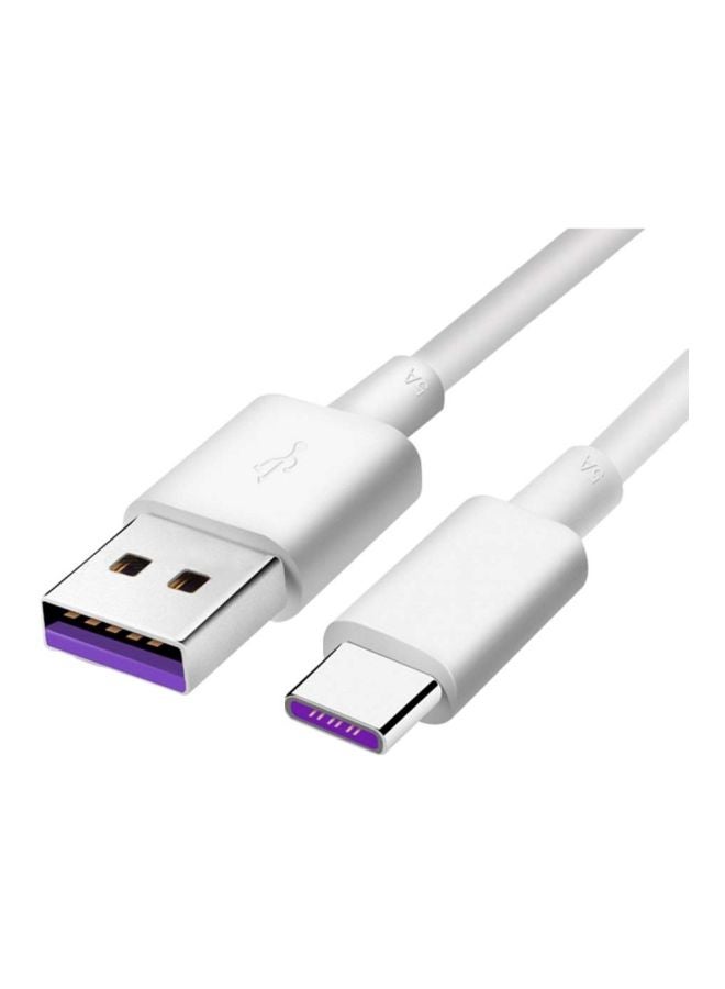 JOFLO Type-C USB Data Sync Charging Cable For Huawei P20/Mate 9 Pro/Mate 10/P20 Lite White - Image 3