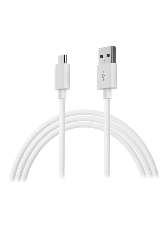 JOFLO Type-C USB Data Sync Charging Cable For Huawei P20/Mate 9 Pro/Mate 10/P20 Lite White - Image 1