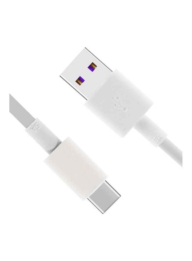 JOFLO Type-C USB Data Sync Charging Cable For Huawei P20/Mate 9 Pro/Mate 10/P20 Lite White - Image 3