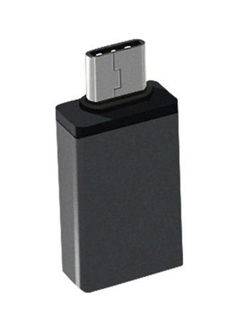 2-Piece Type-C To USB 3.0 OTG Adapter For Xiaomi Mi 8 Black