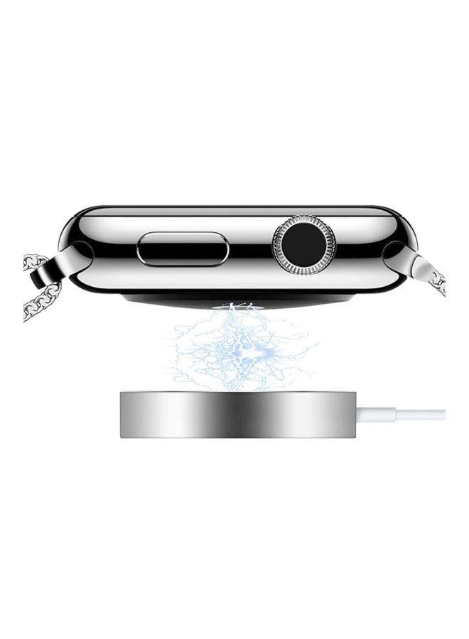 USB Magnetic Charging Cable For Apple Watch Series 1/2/3 38/42 mm White - Image 3