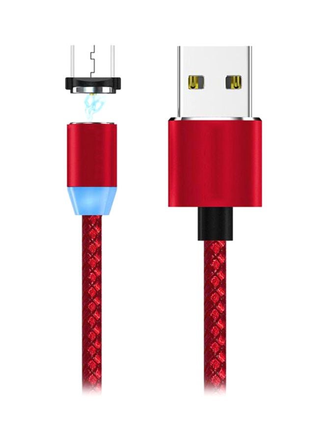 Micro USB Magnetic Adapter Cable Red - Image 1