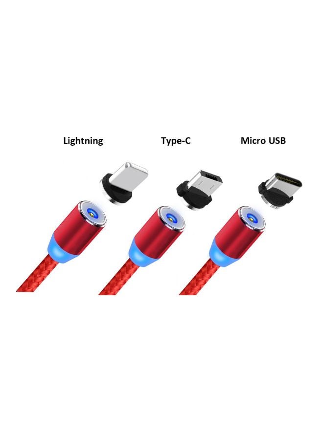 Micro USB Magnetic Adapter Cable Red - Image 4