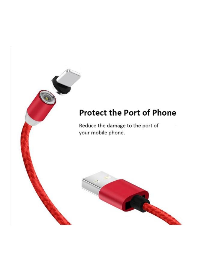 Micro USB Magnetic Adapter Cable Red - Image 5